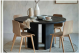 NOİR BLACK YEMEK MASASI 120X120